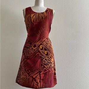 Elegant Sleeveless Patterned Dress